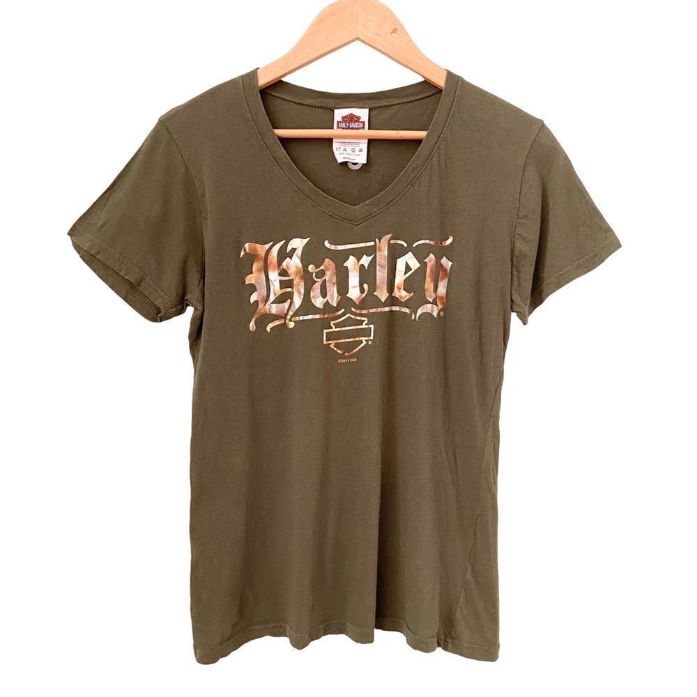 NEW Harley-Davidson Basic V-neck Tee Panama City Beach, Florida in Size Medium